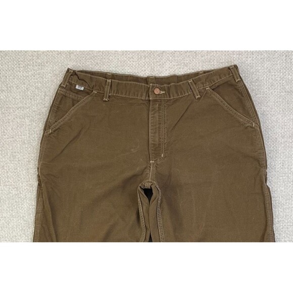 Carhartt FR Pants 100791 Men's 38x29 Flame Resistant Washed Duck Brown CAT 2 - Picture 2 of 11